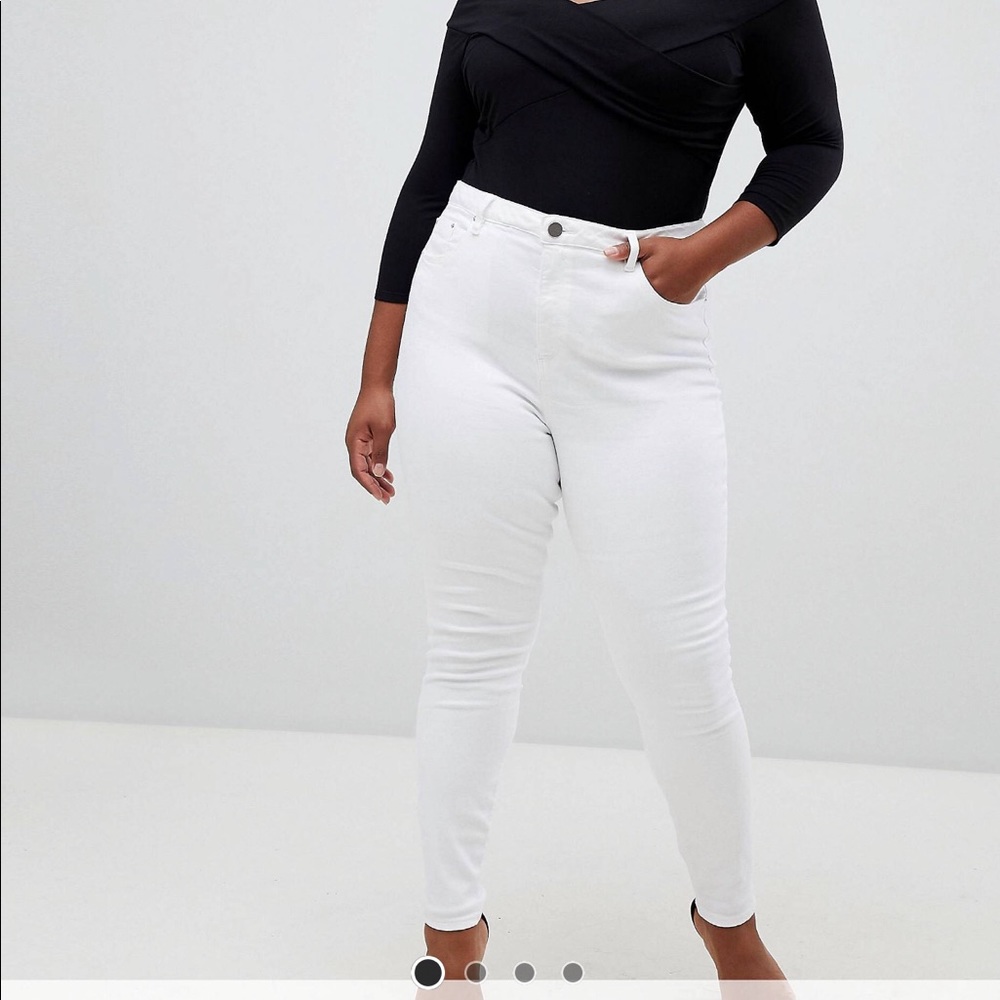 ASOS CURVE “Ridley” high waist skinny jean NWT